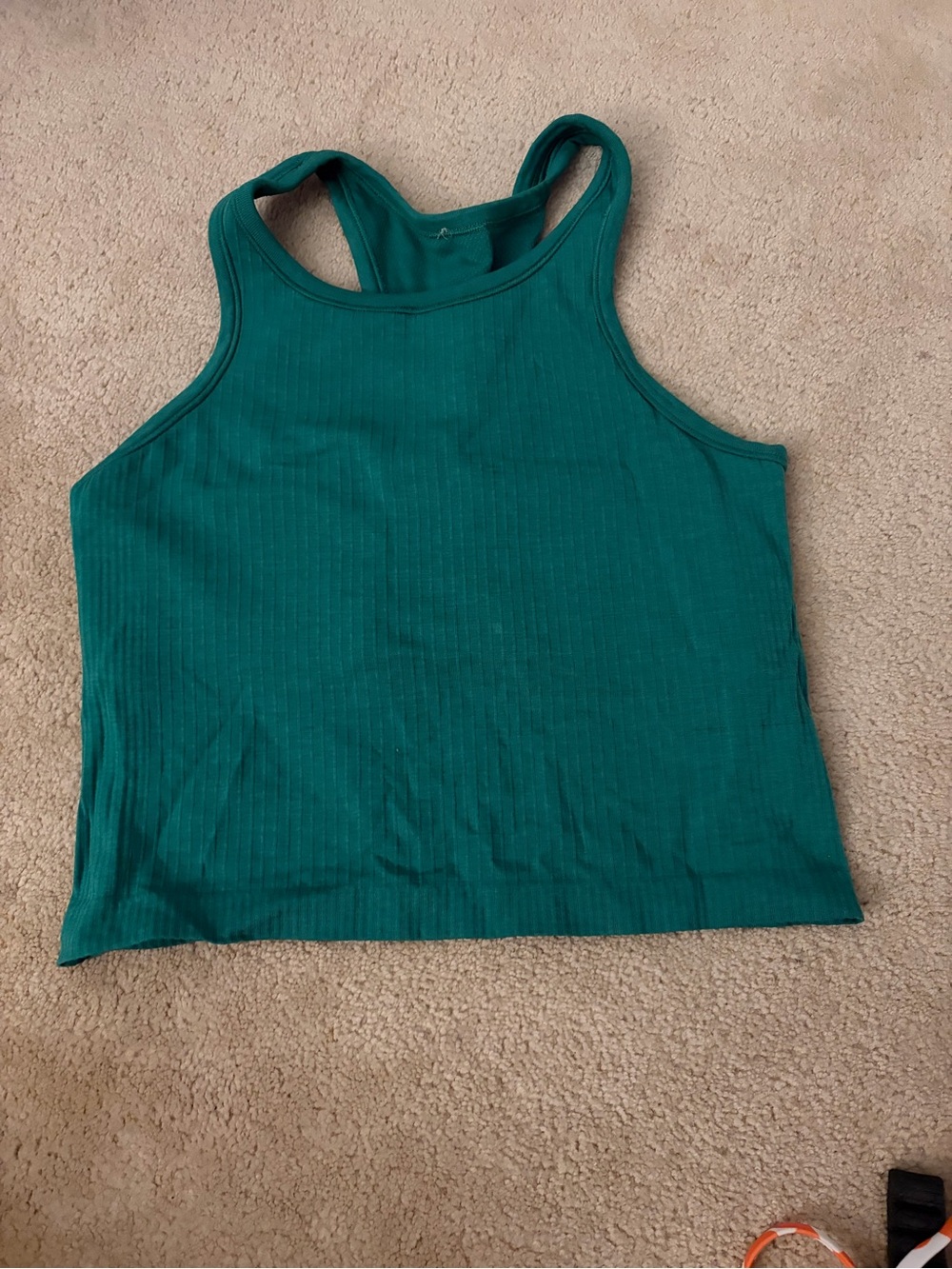 Lululemon Racerback Ribbed Tank Top - Teal Green